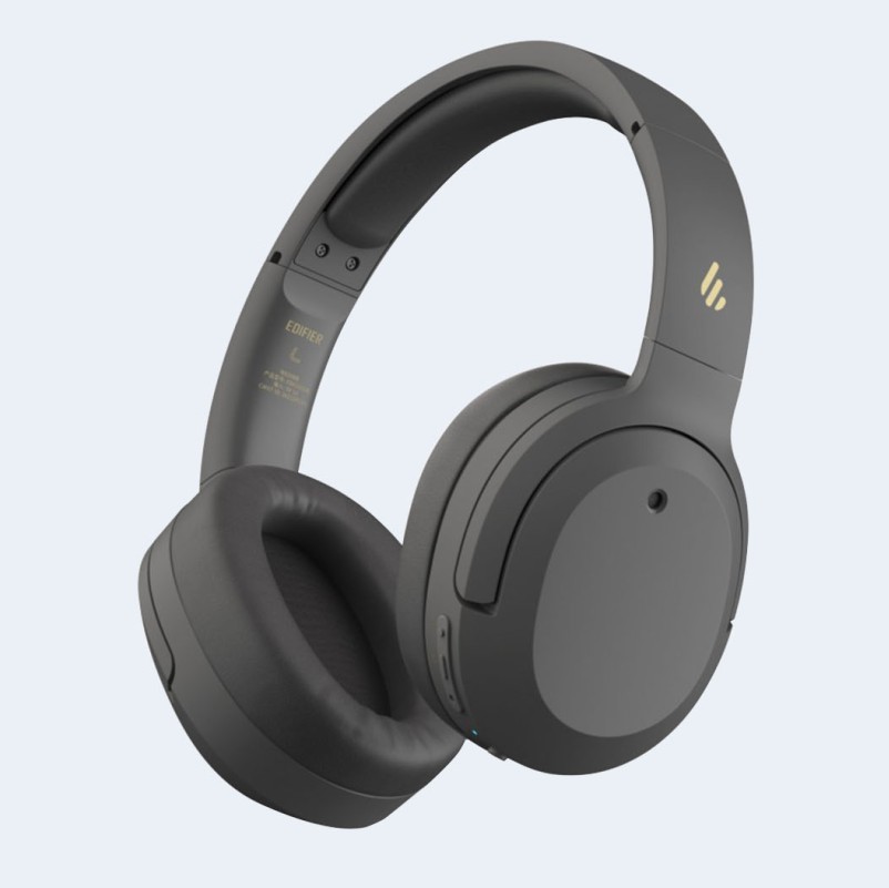 EDIFIER W820NB Casque Bluetooth certifié Audio Haute résolution. Casque sans Fil avec jusqu'à 49 Heures d'autonomie réduction du Bruit Hybride et réduction du Bruit DNN 