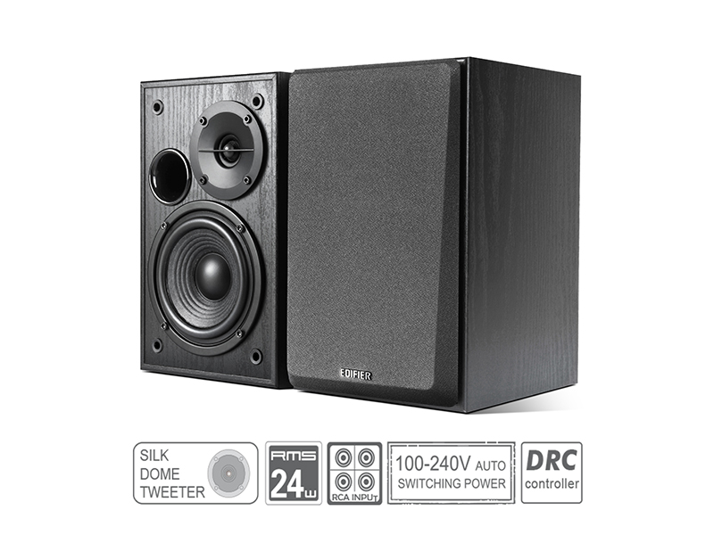 EDIFIER R1100 speaker with silk dome tweeter, rms 24w rca input icon