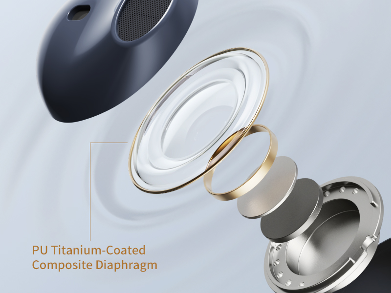 EDIFIER TO-U2 headphones has a composite 13mm diaphragm dynamic driver